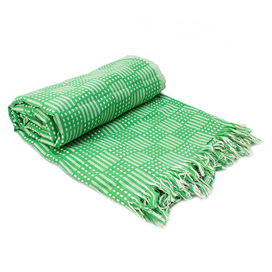 Tanzania Tanzanian Table Cloth 'grass Green Check'