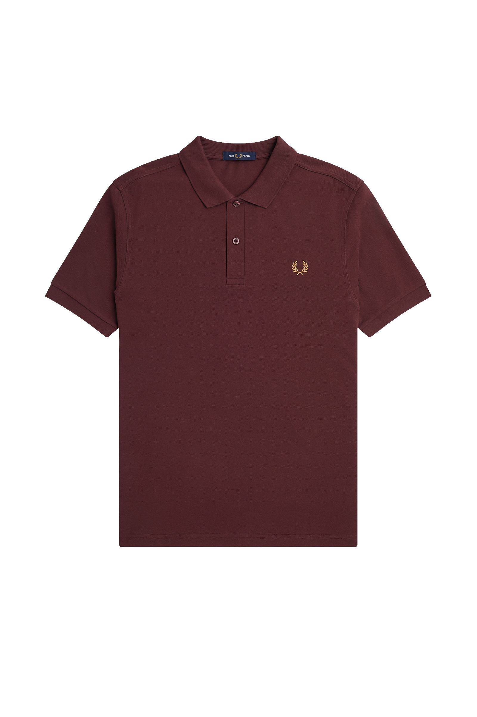 Fred Perry Fred Perry Slim Fit Plain Polo Oxblood / Light Rust