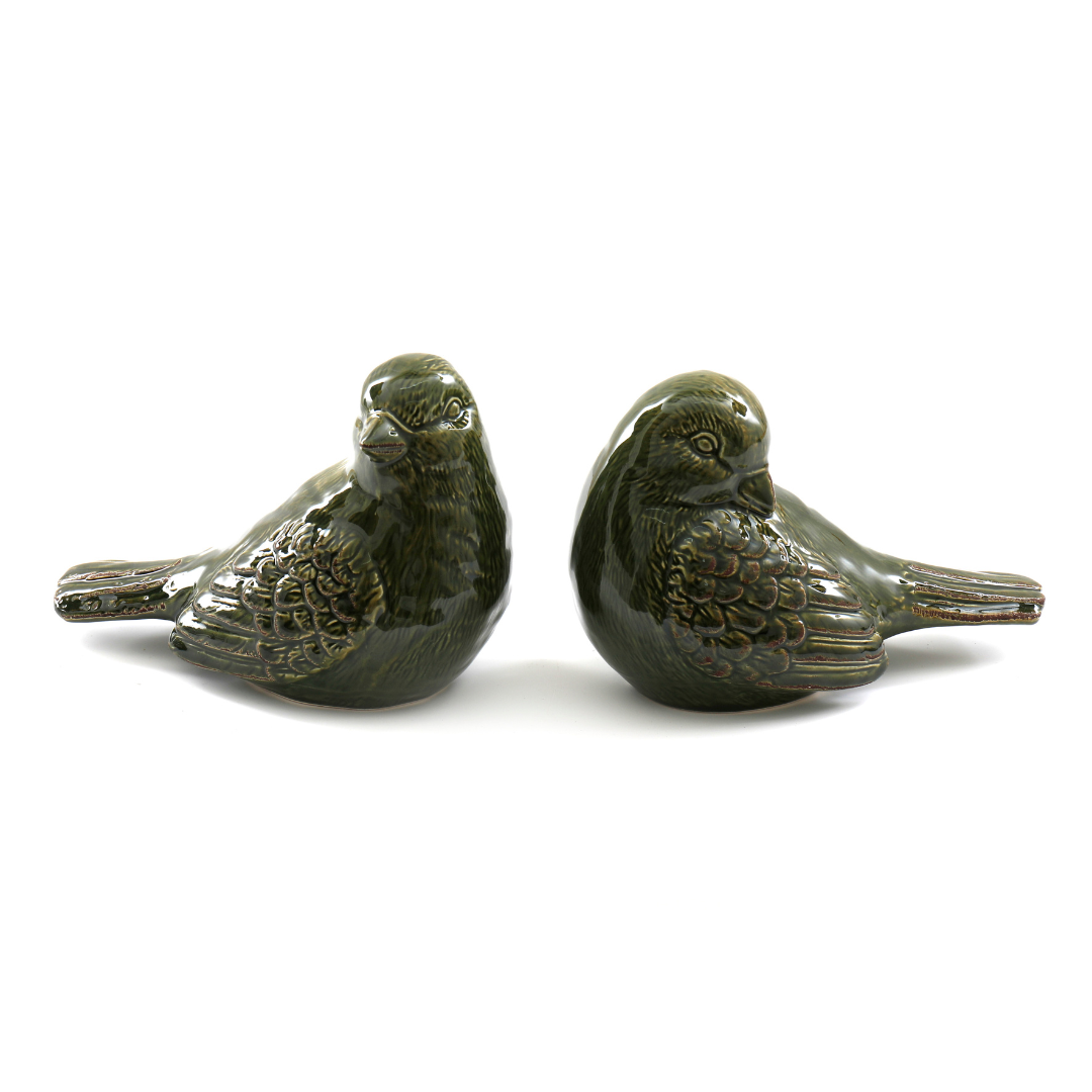 Temerity Jones Sussex Home Ceramic Bird Figure : Head Up or Head Down