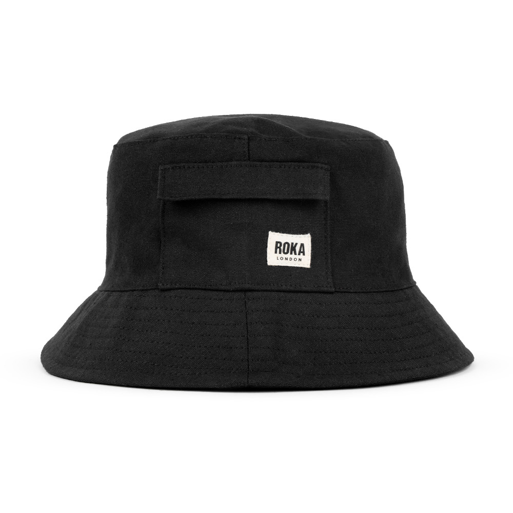 ROKA Hatfield Bucket Hat One Size In Sustainable Water Resistant Cotton Black