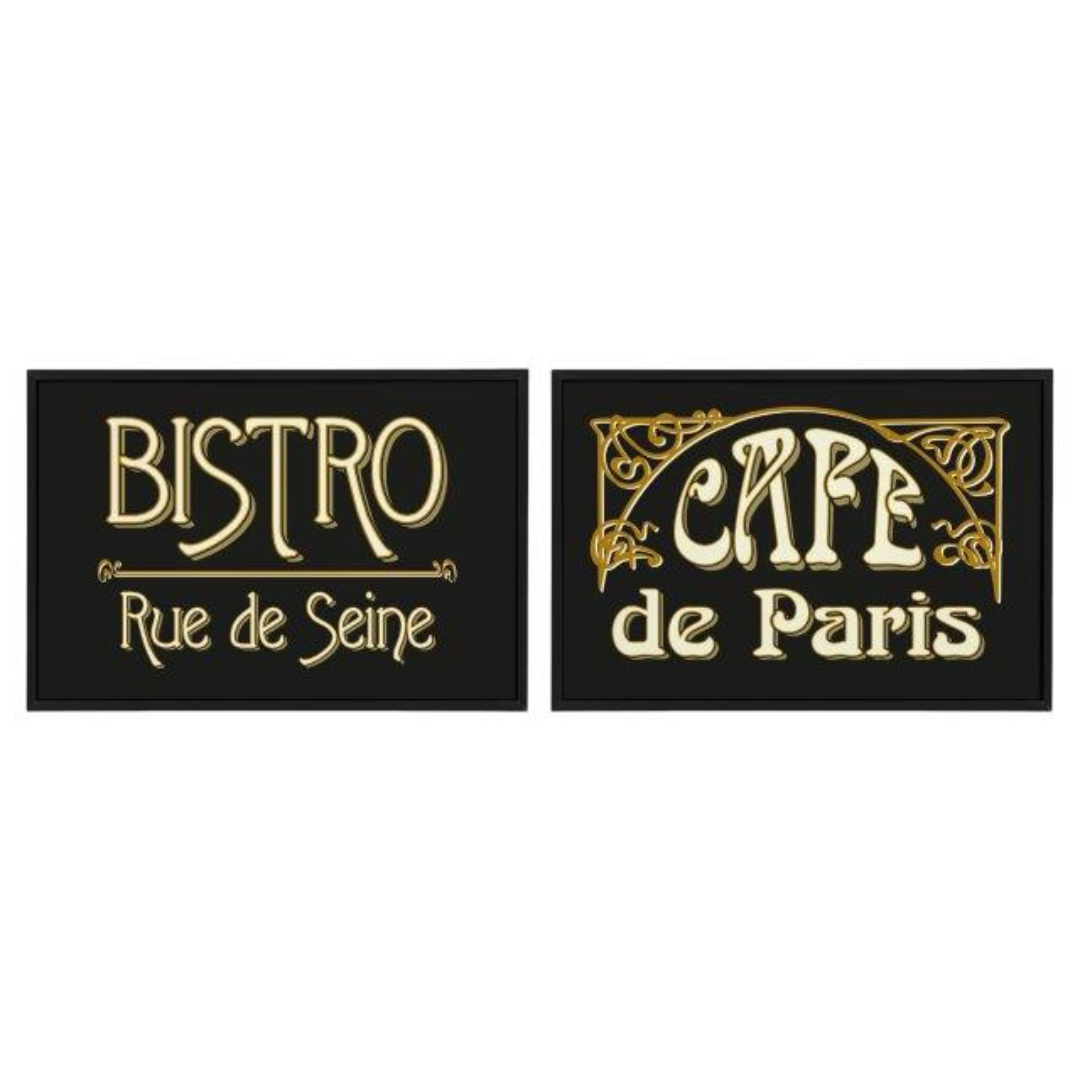 Temerity Jones Vintage Parisian Cafe Framed Art Print : Bistro or Cafe