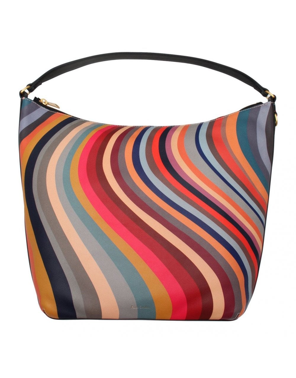 Paul Smith - 'Swirl' Print Small Leather Bucket Bag - Multi