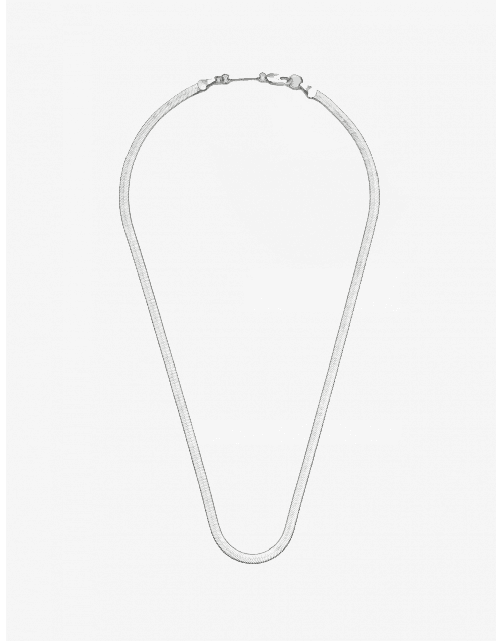 Estella Bartlett  Silver Herringbone Chain Necklace