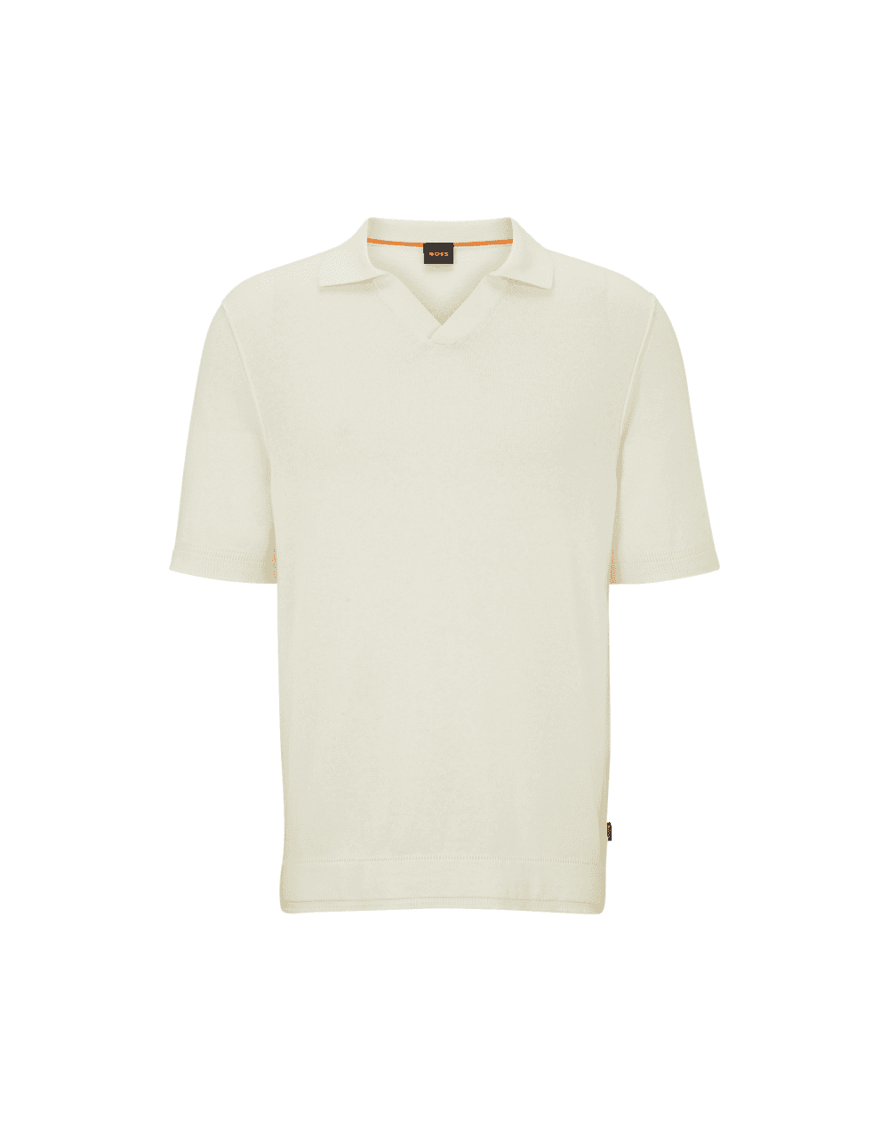 Boss Beige Anrepolo Knitted Polo Shirt