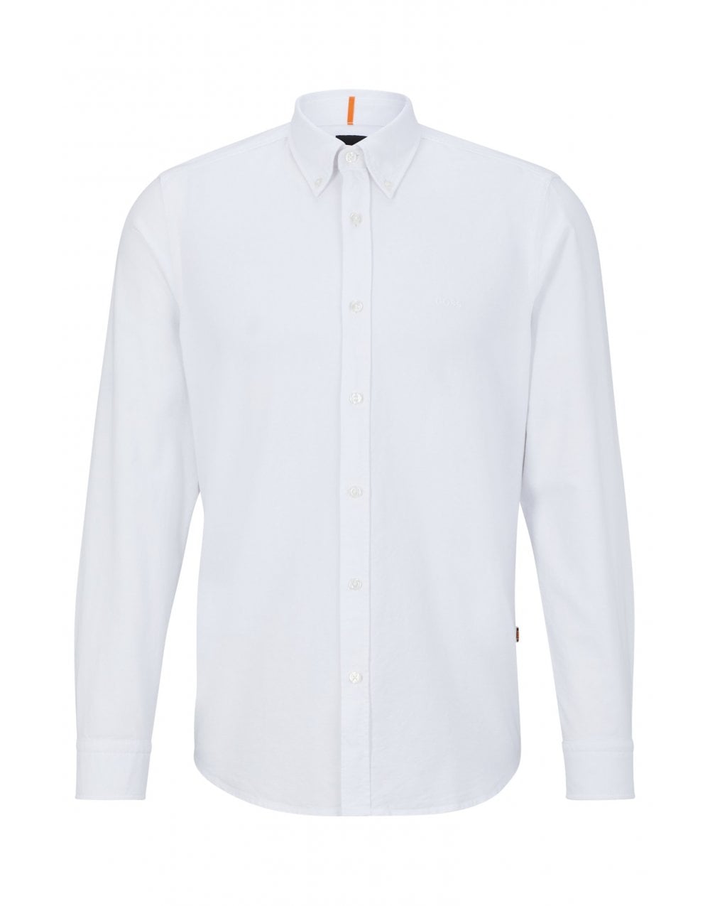 Boss White Rickert Plain Long Sleeve Shirt