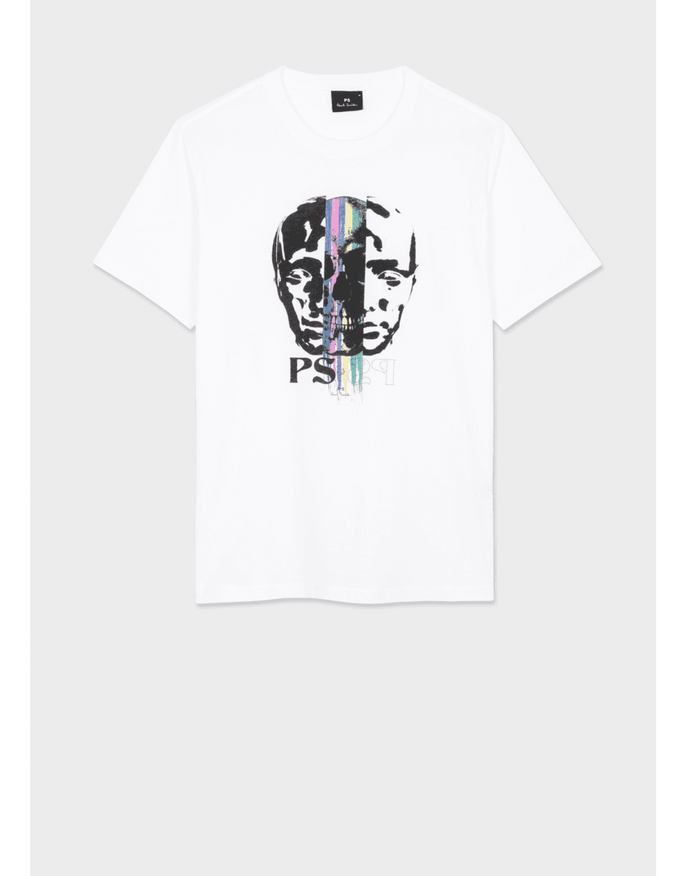Paul Smith White Opposite Faces Graphic T Shirt