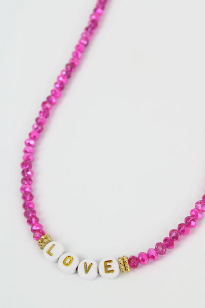 My Doris Love Necklace - Pink
