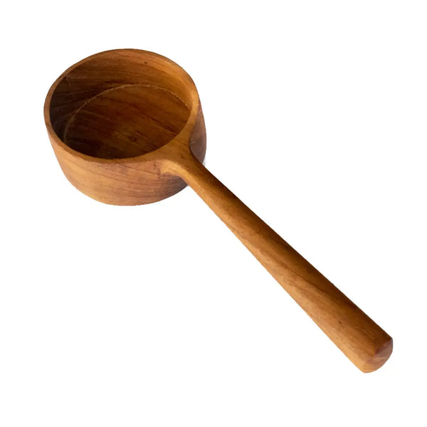 Beldi Maison Medium Teak Wooden Long Handled Scoop