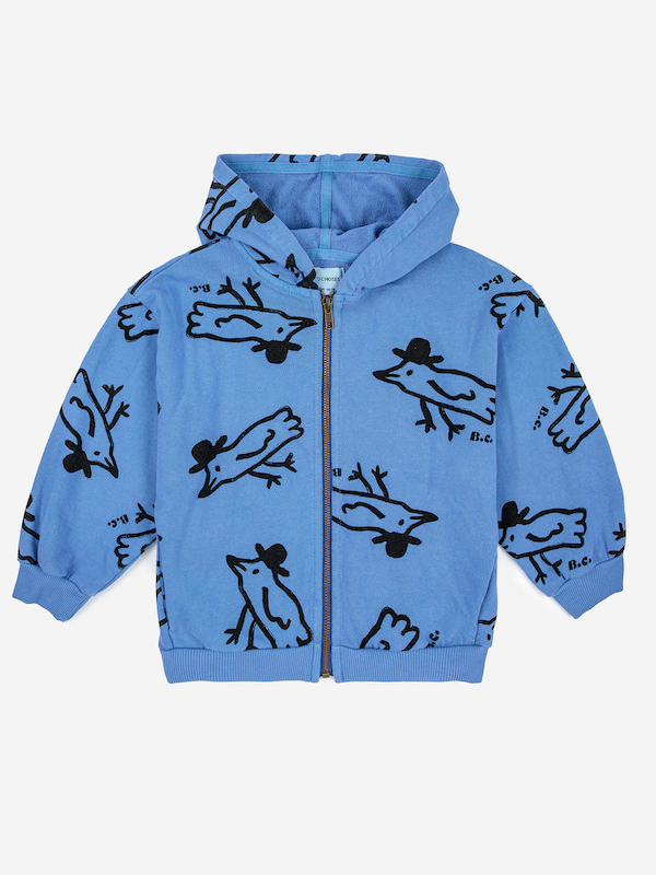 Bobo Choses Mr Birdie Zipped Sweatshirt