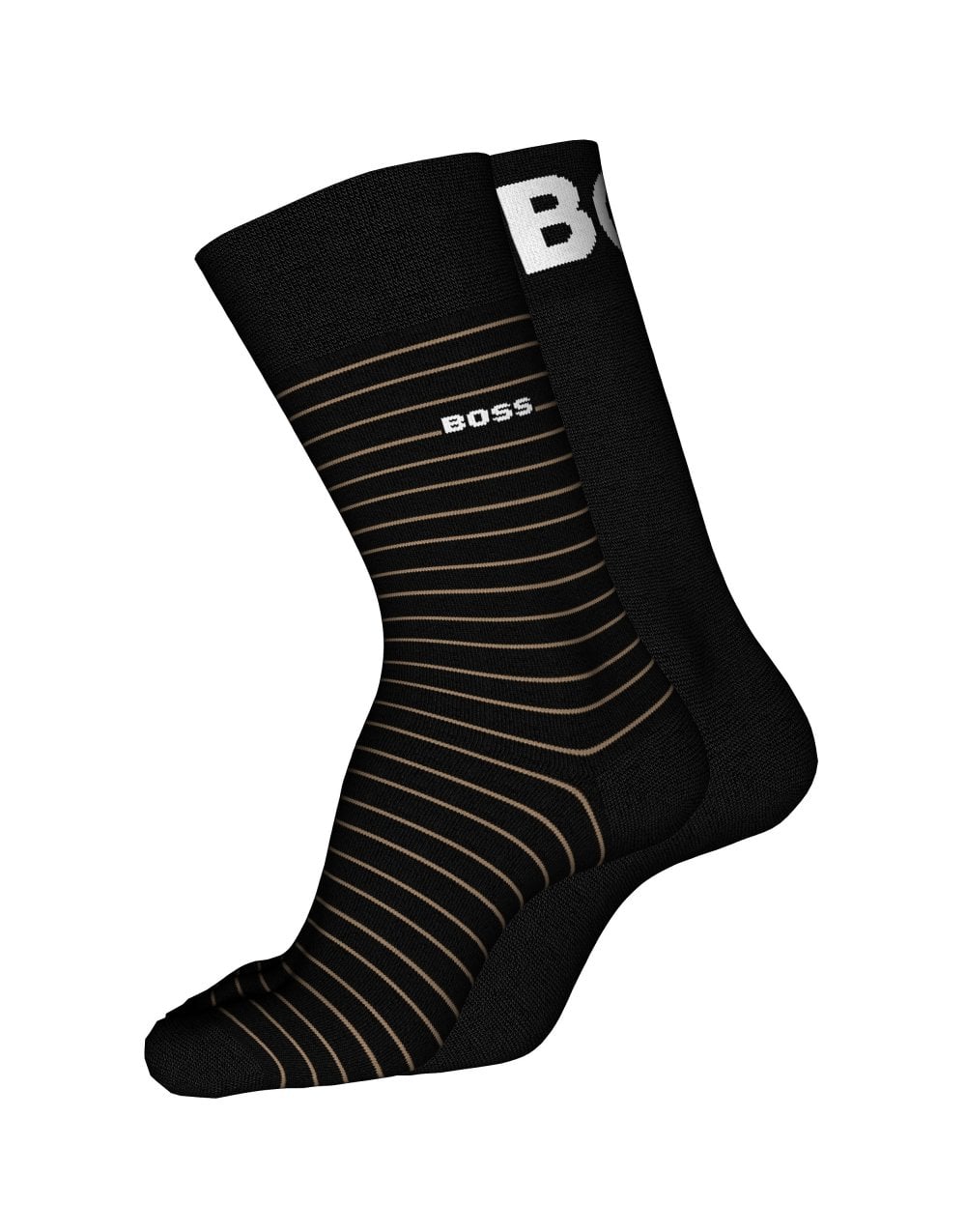 boss-set-of-2-black-stripe-and-plain-socks-with-logo