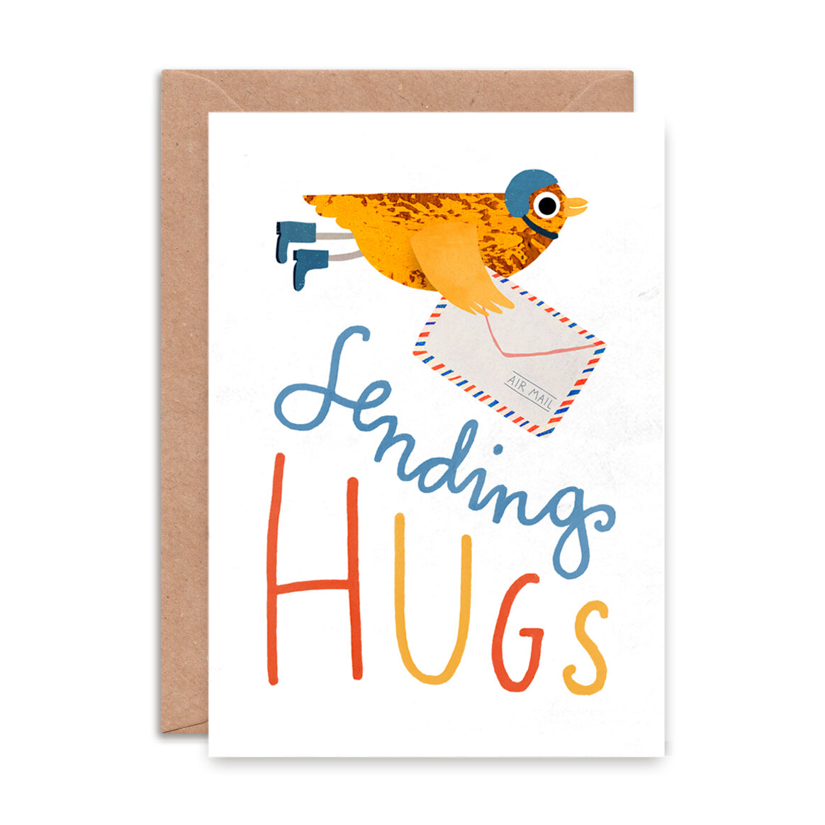 Emily Nash Illustration Sending Hugs Greetings Card