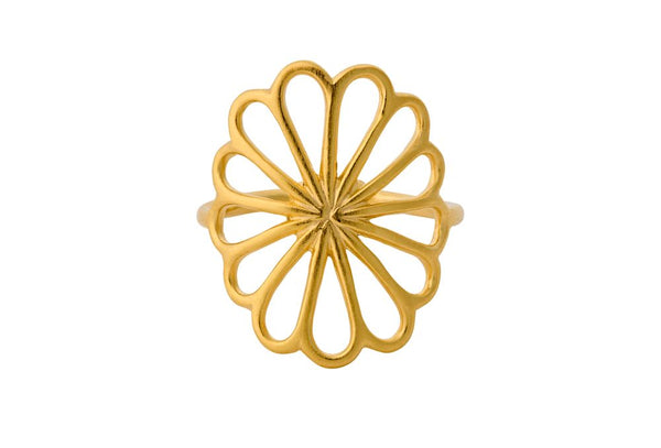 Pernille Corydon Bellis Ring Large In Gold, Adjustable