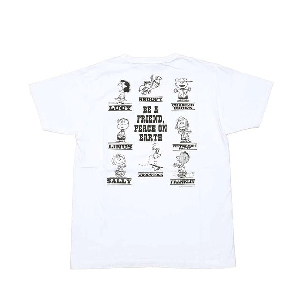 Buzz Rickson's Peanuts Be A Friend T-shirt - White