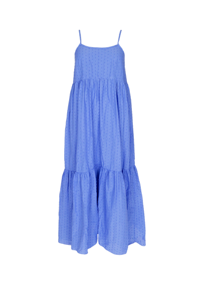 Black Colour - Dottie Strap Dress Blue