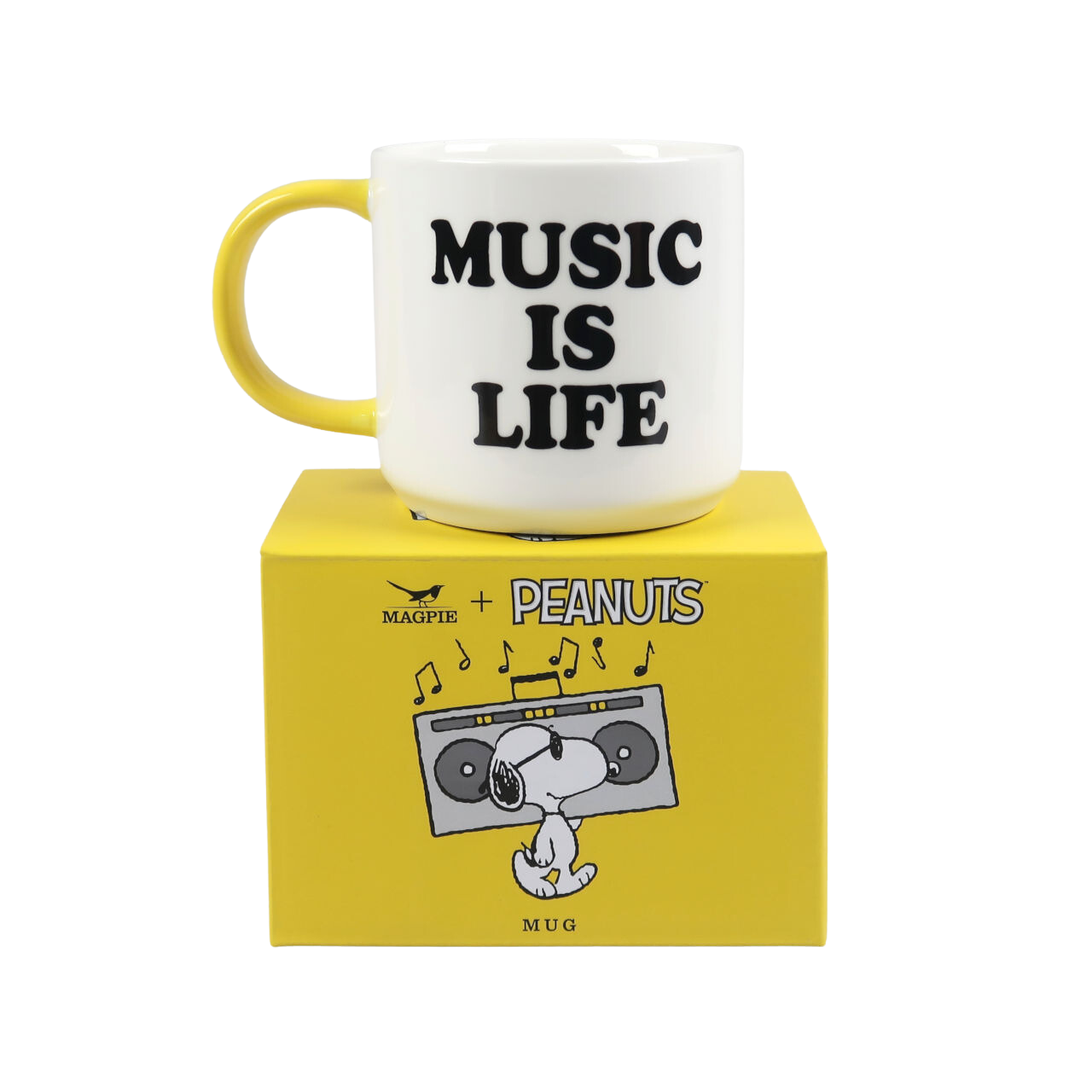 Peanuts Peanuts Mug - Music Is Life