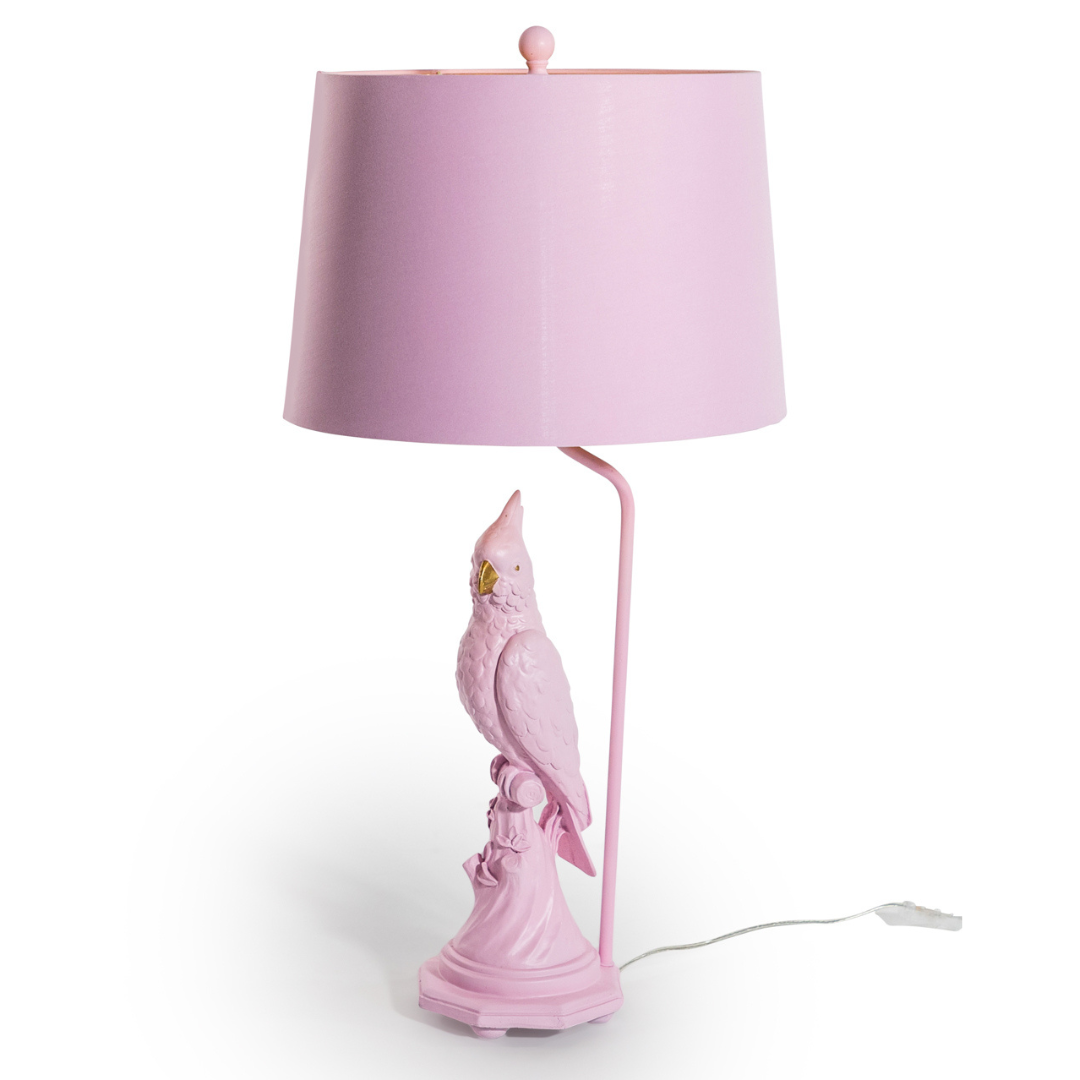 &Quirky Matt Pink Parrot Table Lamp