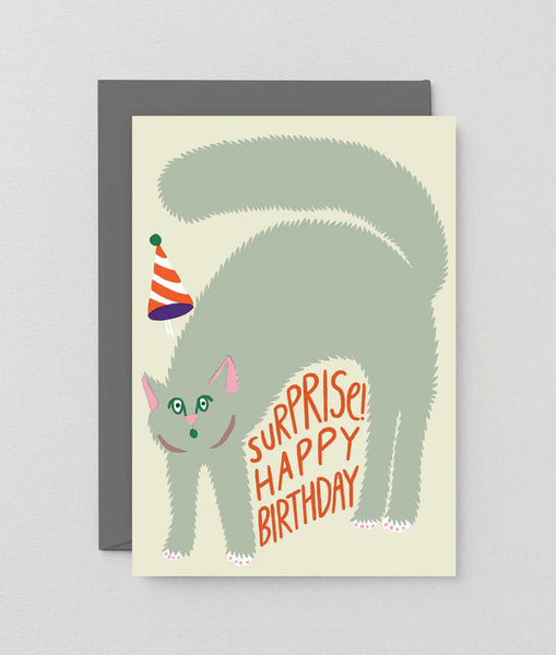 Wrap Surprised! Happy Birthday Card