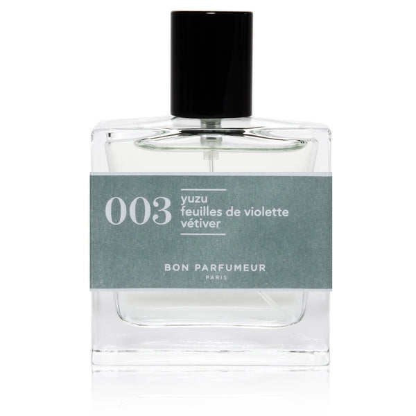 Bon Parfumeur 003 : Yuzu / Violet Leaves / Vetiver Perfume 30ml