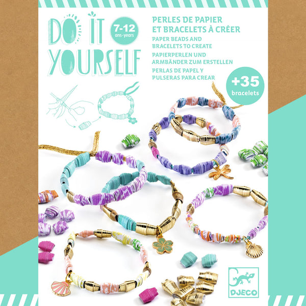 Djeco  Make Your Own Bracelets Creative Kit - Paper Beads