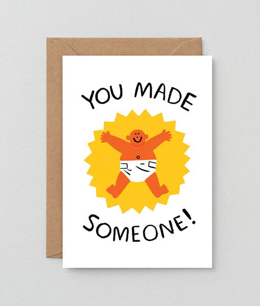 Wrap You Made Someone! Baby Card
