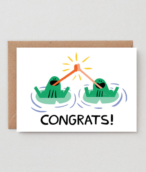 Wrap Congrats! Frogs Card