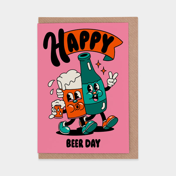 Yeye Weller Happy Beer Day Greetings Card