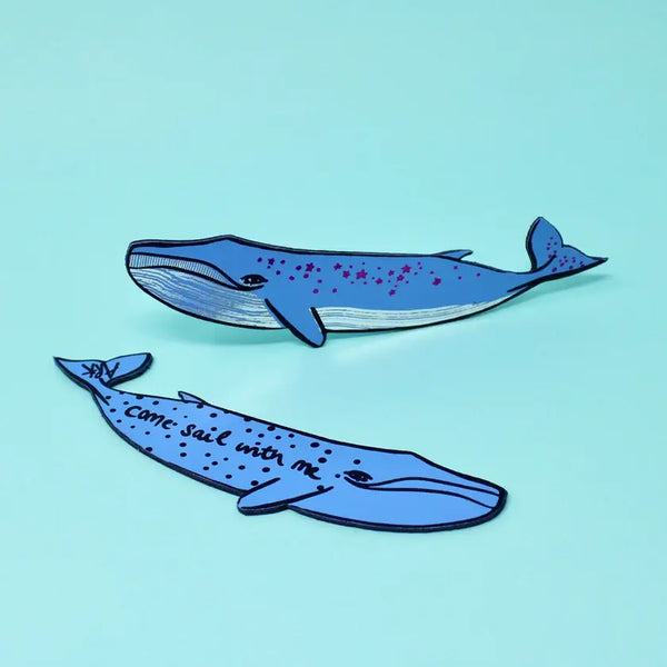 Ark Colour Design Whale Leather Bookmark