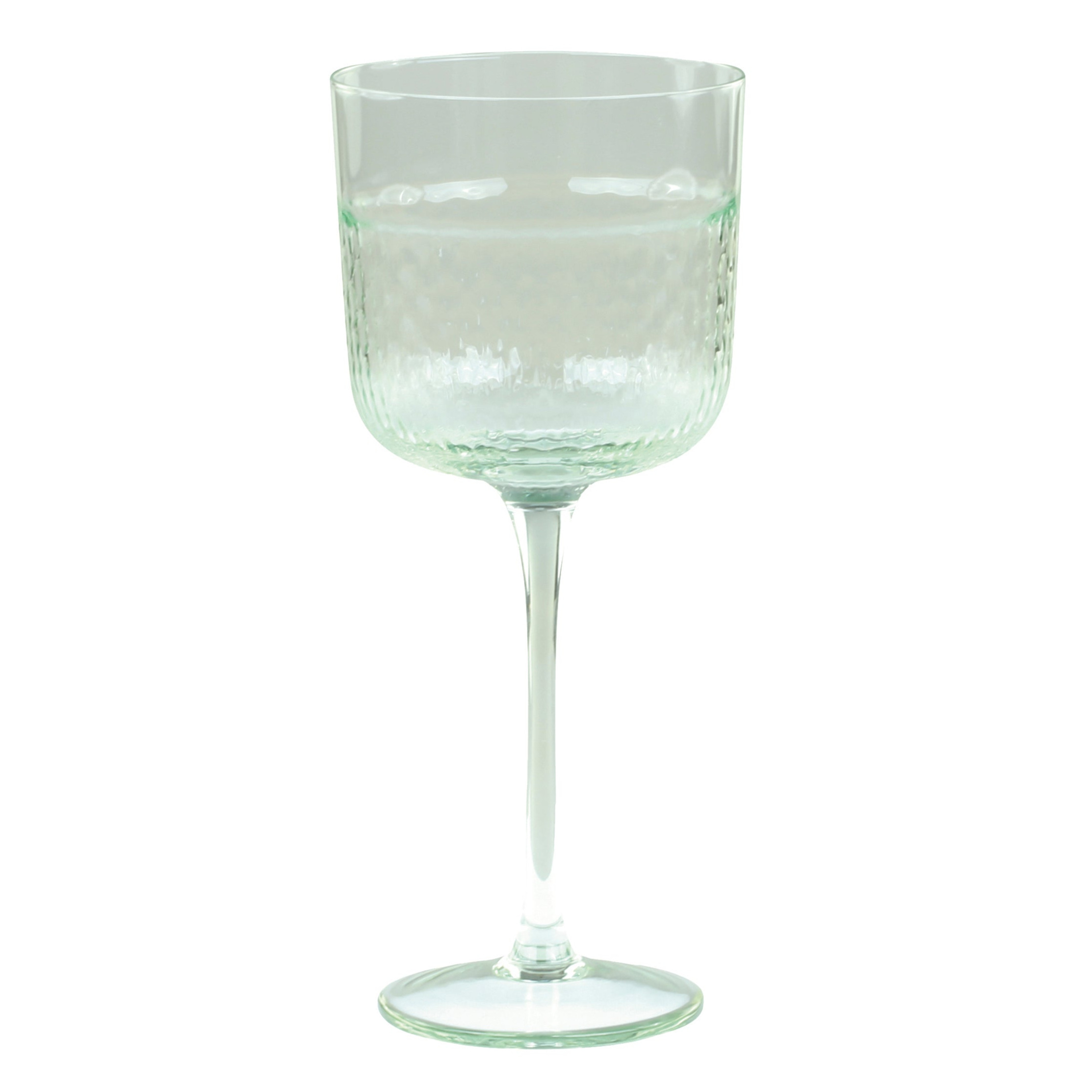 Chic Antique SET OF 2 ANTIQUE GREEN GLASS CLAMART WINE GLASSES
