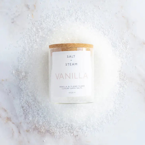 Salt + Steam Vanilla - Vanilla & Ylang Ylang Bath Salts