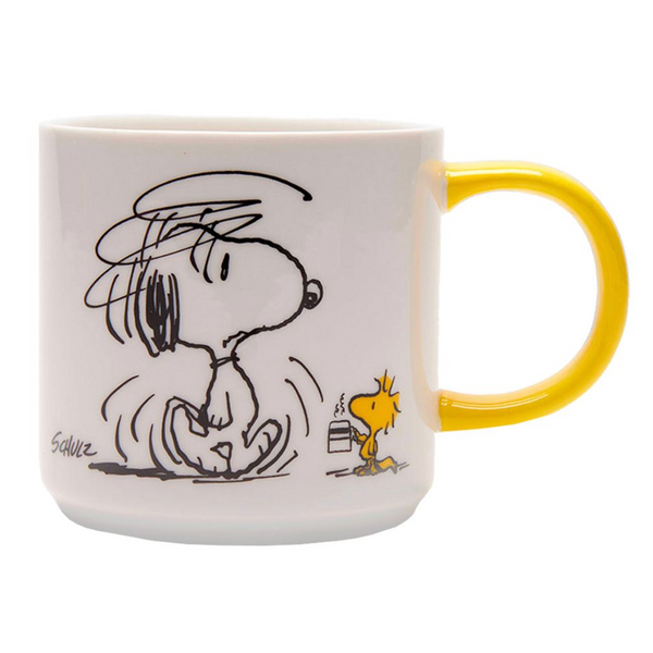 Magpie Snoopy And Peanuts - Nothing Before Coffee Mug