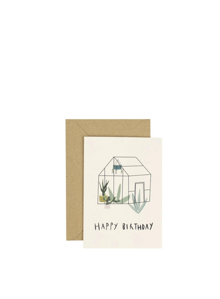 Plewsy Cards Greenhouse Birthday Card
