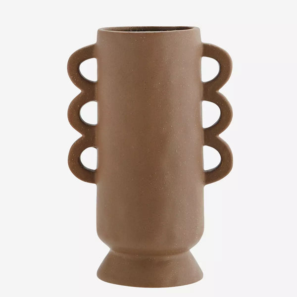 Madam Stoltz Nougat Stoneware Vase 