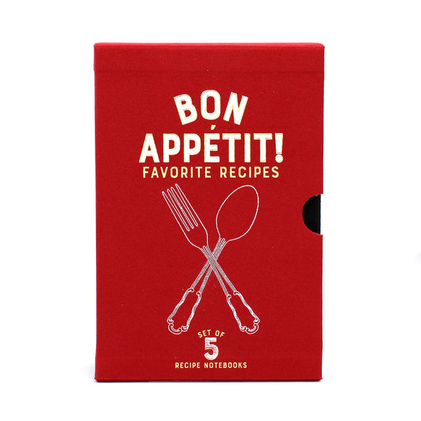 Lark London Bon Appetit! Recipe Notebooks - Set Of 5
