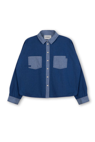saywood-lela-patchwork-boxy-shirt-in-japanese-denim