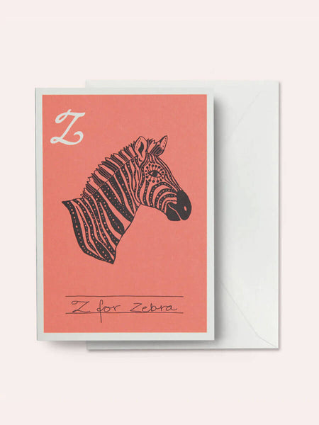 SUMMER WILL BE BACK Z Is For Zebra Card