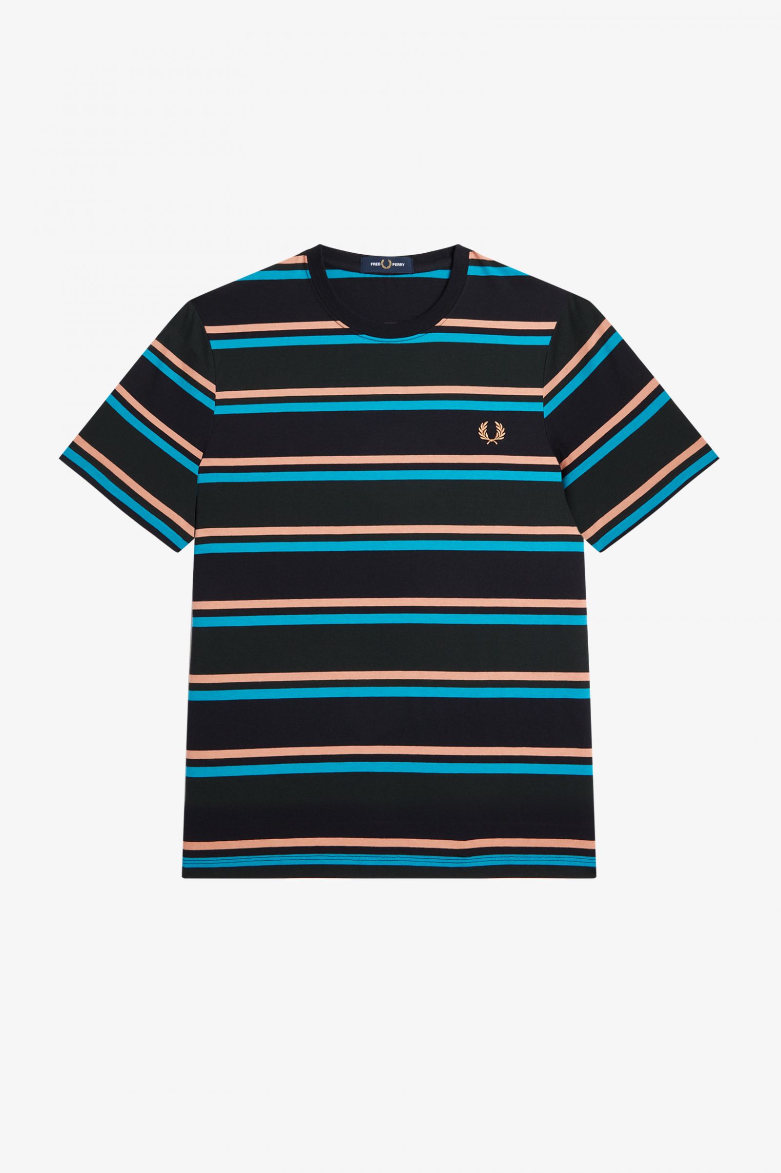 fred-perry-night-green-bold-striped-t-shirt