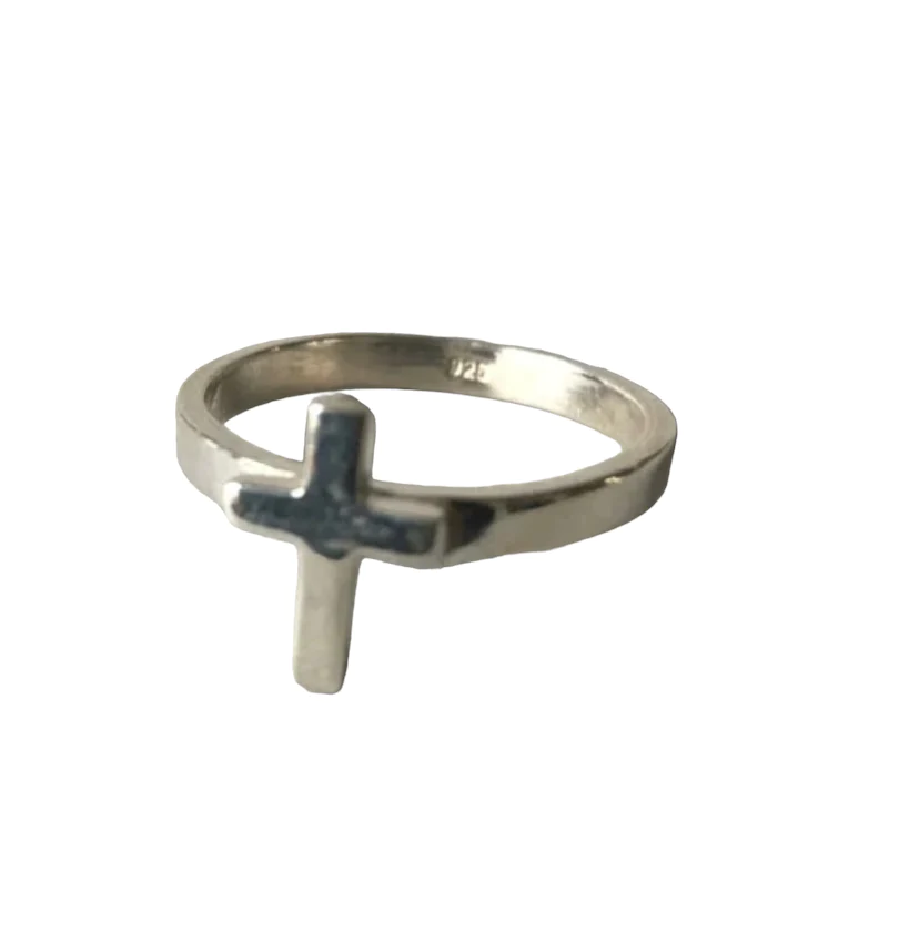 Window Dressing The Soul Small Silver Wdts 925 Cross Ring