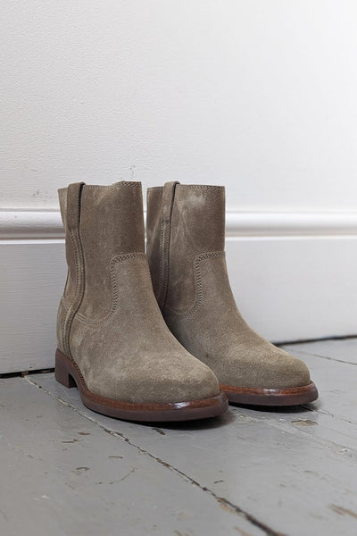 Marant Etoile Susee Taupe Suede Ankle Boots