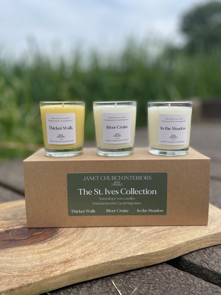 Janet Church Interiors St. Ives Collection Candle Trio