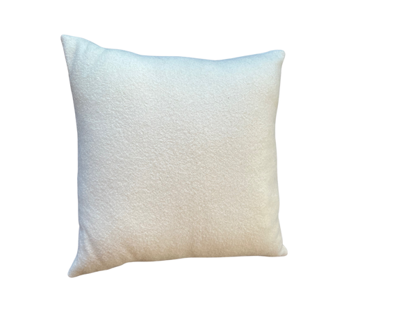Walker Home Boucle Wool Cushion - White