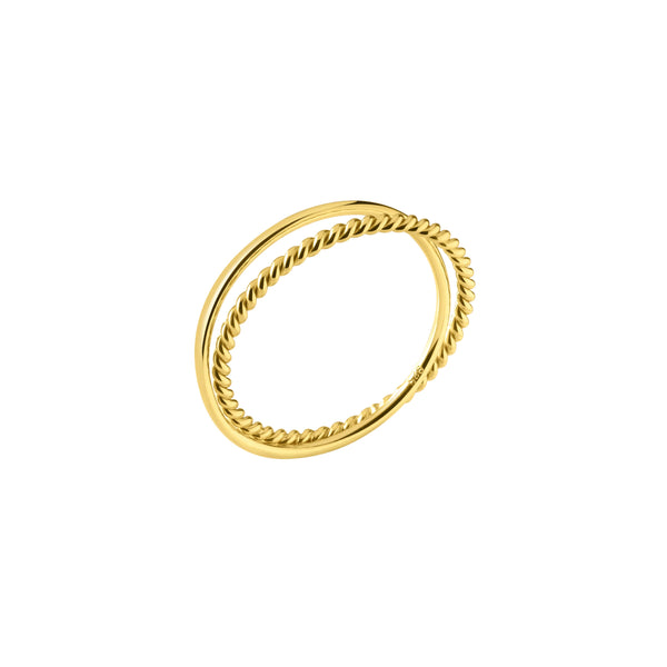 JUULRY Gold Plated Mix Double Ring