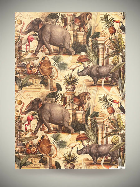 Bomo Art Budapest Kft Papel Envoltorio 'wild Animals' - 100x70 Cm
