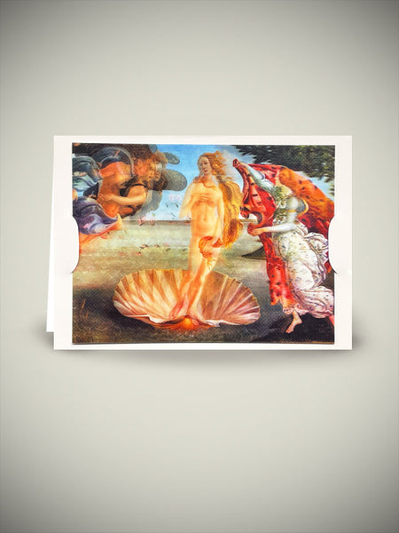 L.M.Kartenvertrieb & Verlags Tarjeta 3d 'el Nacimiento De Venus' - Sandro Botticelli