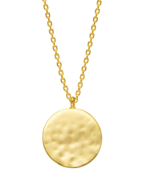 Estella Bartlett  - Hammered Disc Necklace