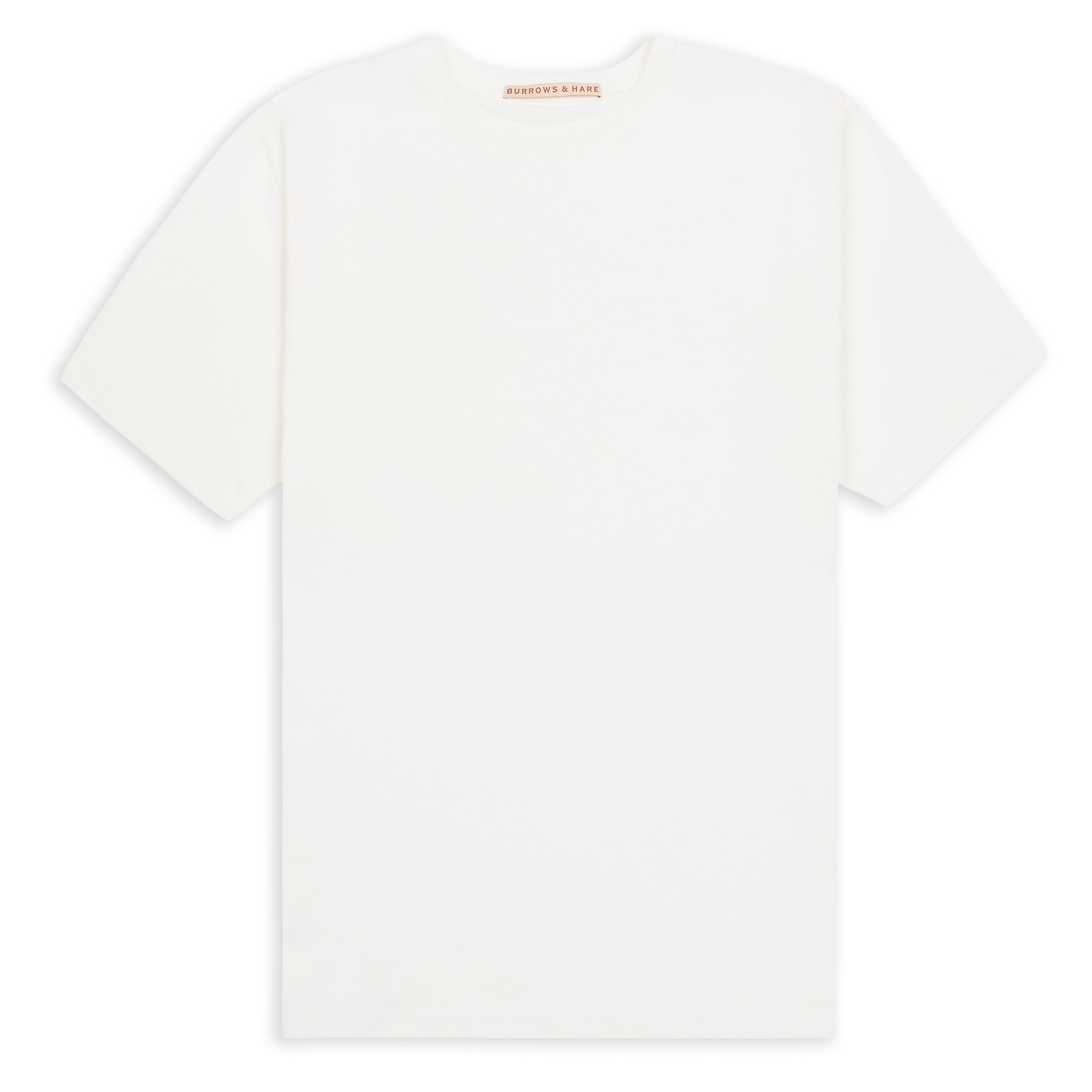 Burrows & Hare  Egyptian Cotton T-shirt - Off White