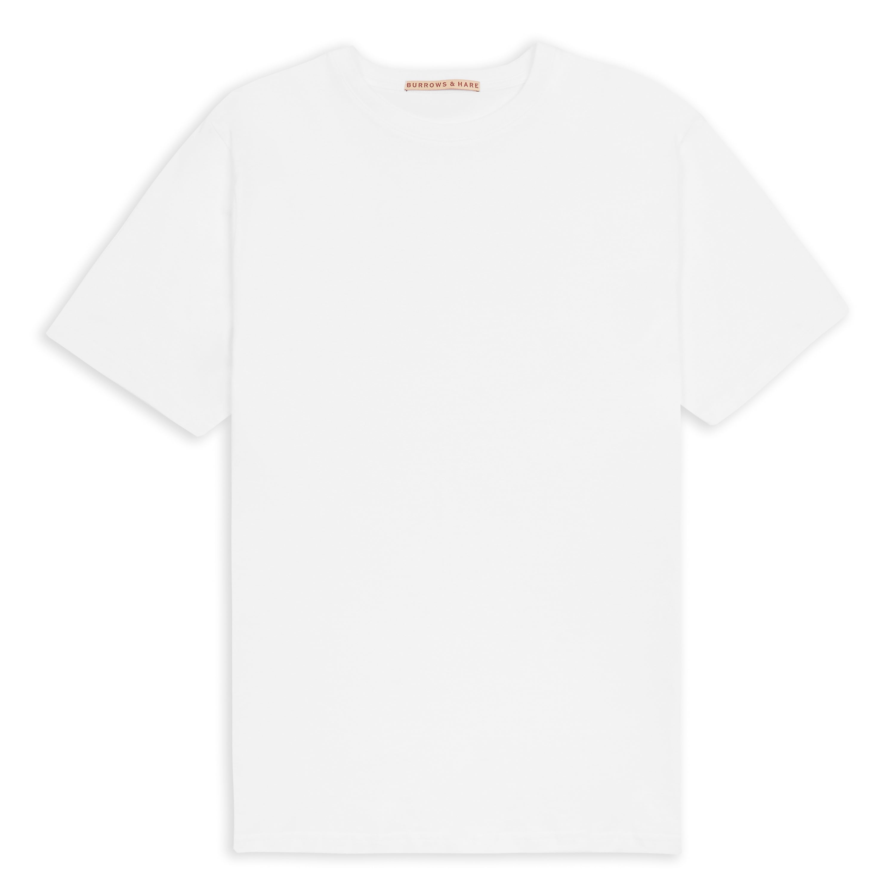 Burrows & Hare  Egyptian Cotton T-shirt - White