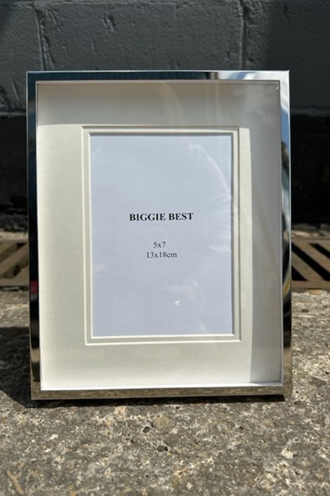 Biggie Best 5 x 7cm Box Photo Frame In Nickel