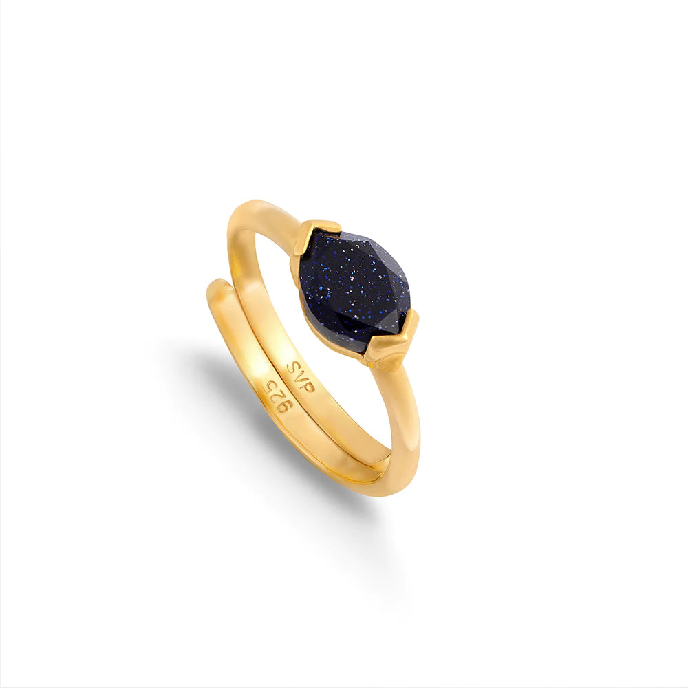 SVP Jewellery Svp Siren Blue Sunstone Gold Ring