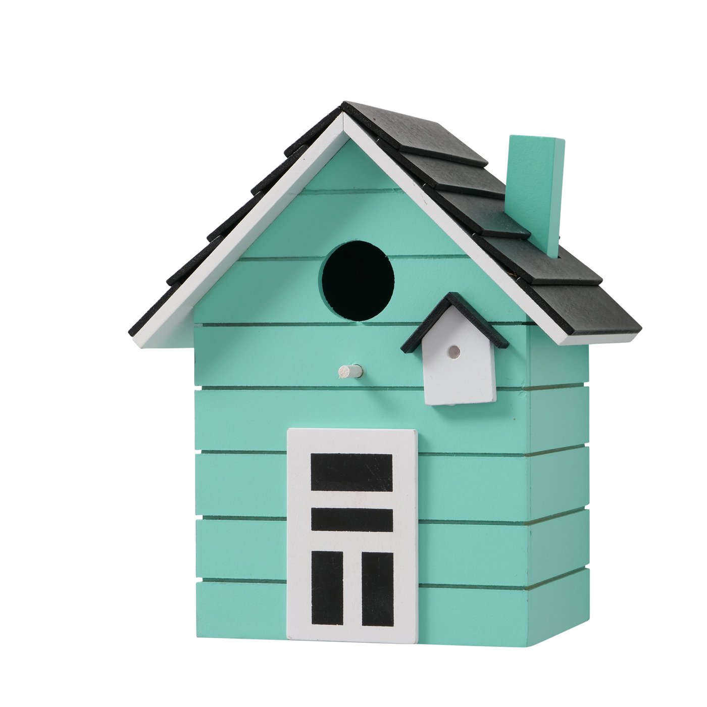 &Quirky Green Wooden Birdhouse