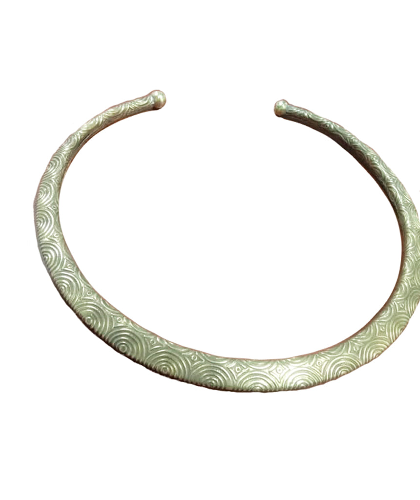 Urbiana Circles Gold Choker Necklace